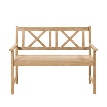 Berkshire Natural Acacia Wood 2 Seater Garden Bench – Click Style