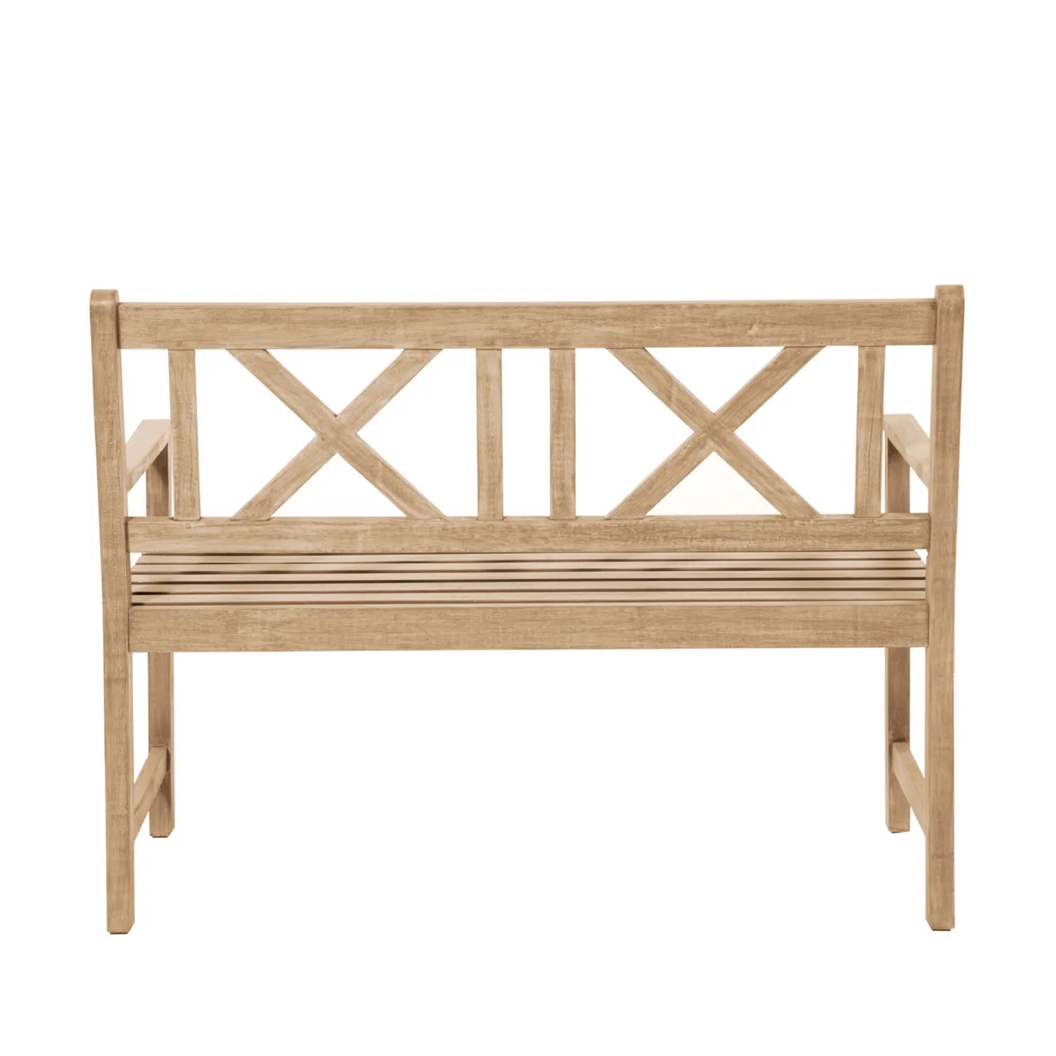 Berkshire Natural Acacia Wood 2 Seater Garden Bench – Click Style