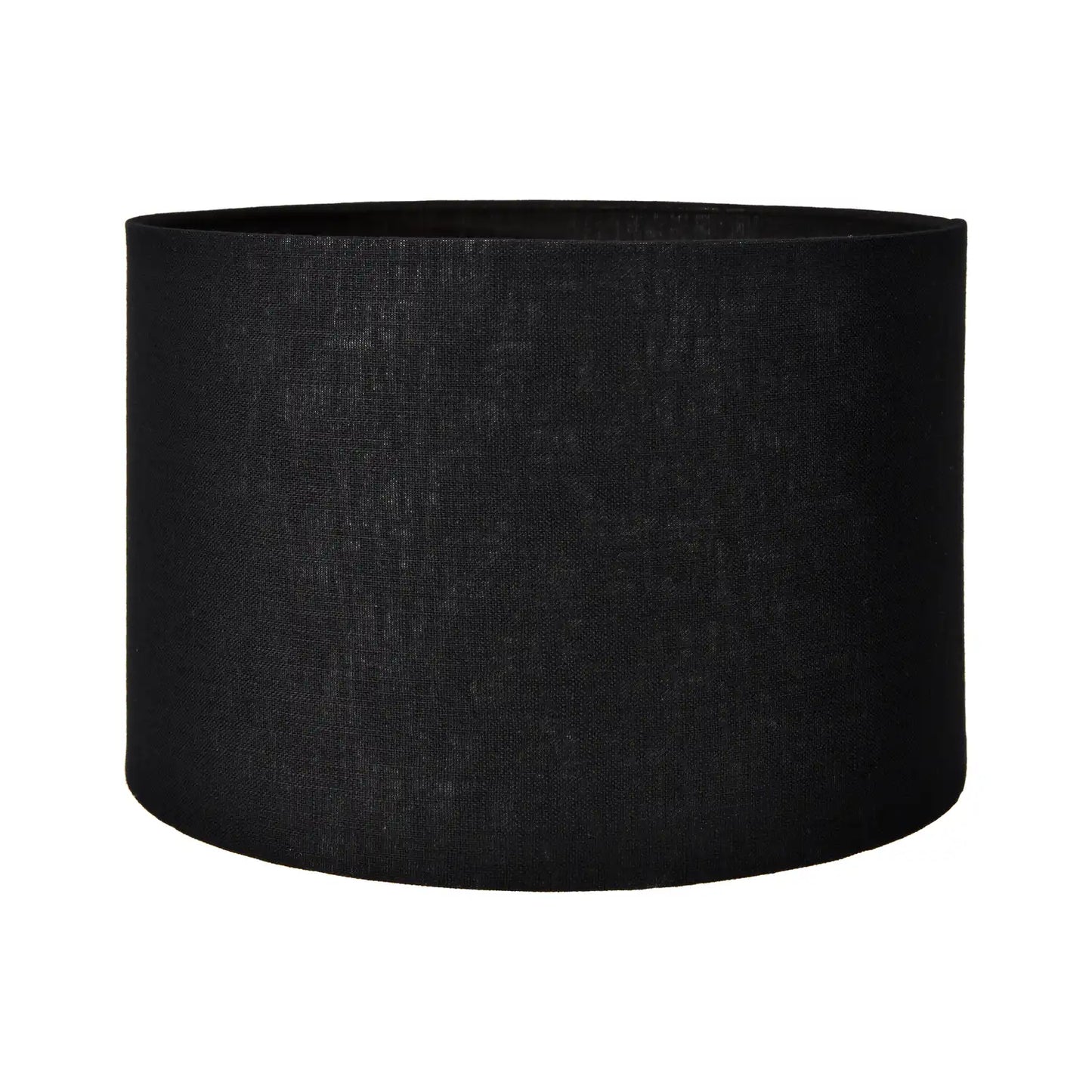 Black Linen Self Lined Drum Lampshade 30cm/12in – Click Style