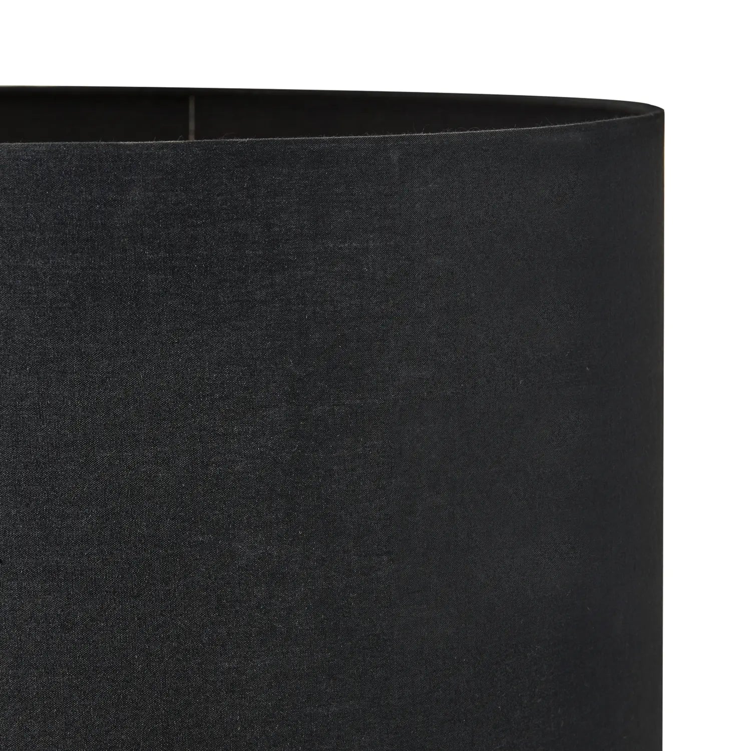 Black Polycotton Drum Lampshade 30cm/12in – Click Style