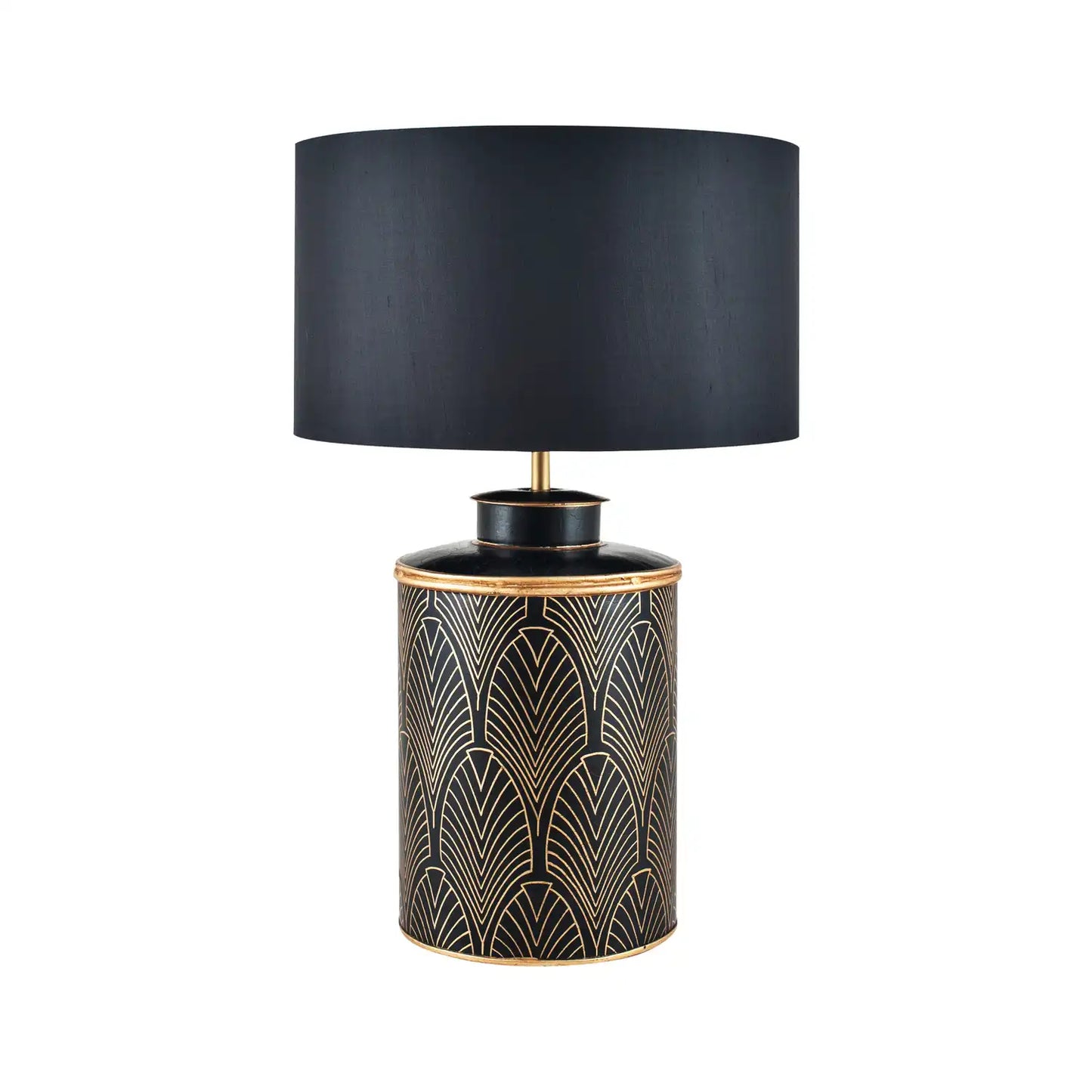 Black Polycotton Drum Lampshade 40cm/16in – Click Style