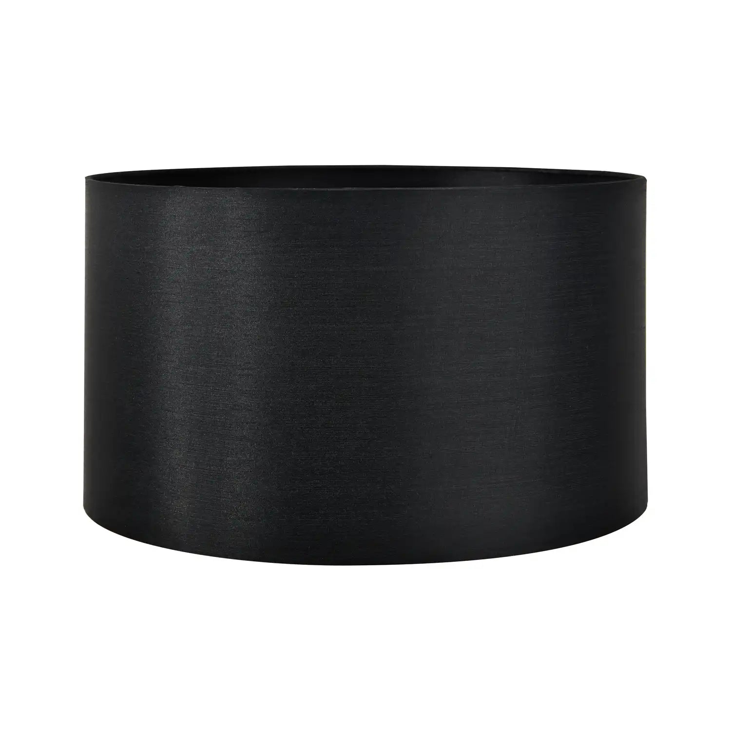 Black Silk Self Lined Drum Lampshade 35cm/14in – Click Style