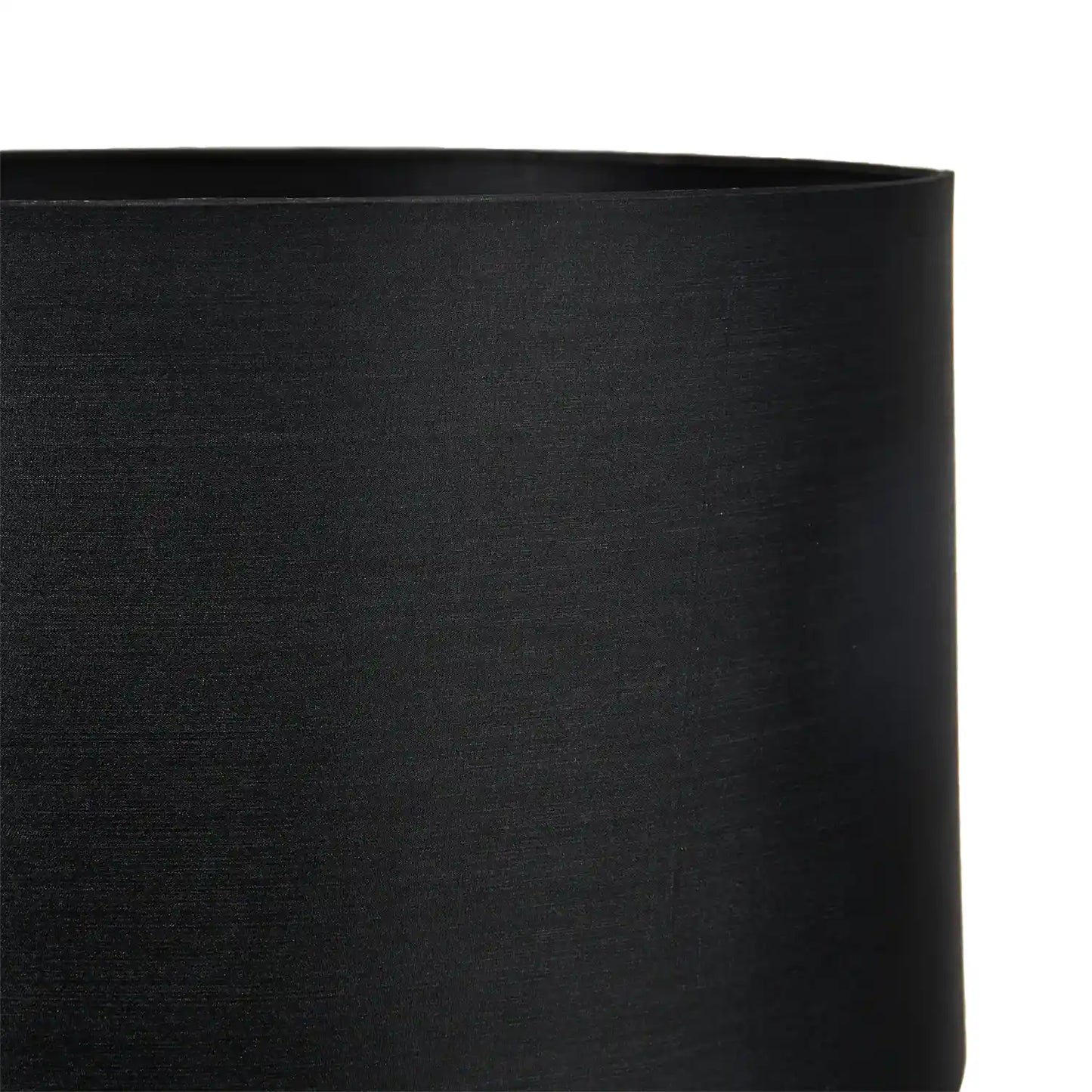 Black Silk Self Lined Drum Lampshade 35cm/14in – Click Style