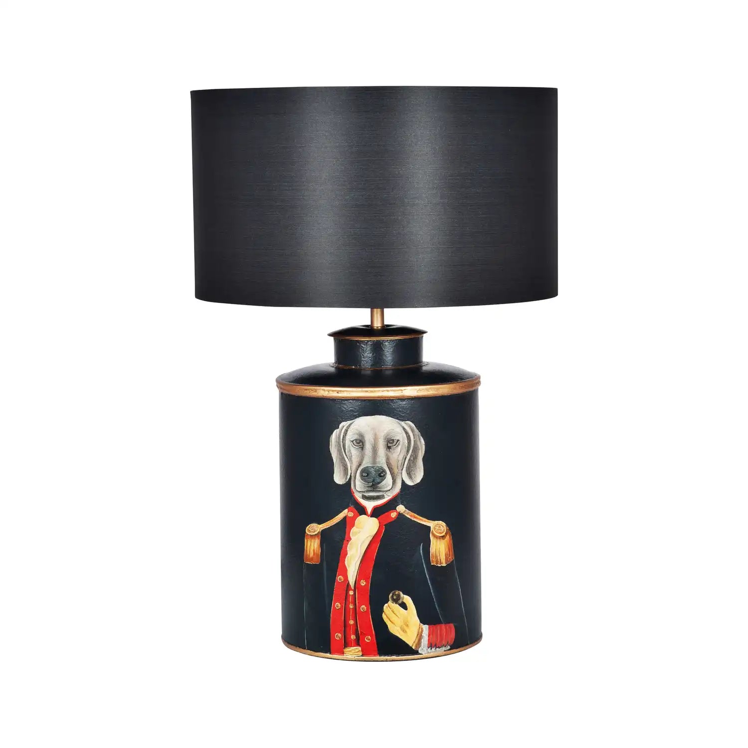 Black Silk Self Lined Drum Lampshade 40cm/16in – Click Style