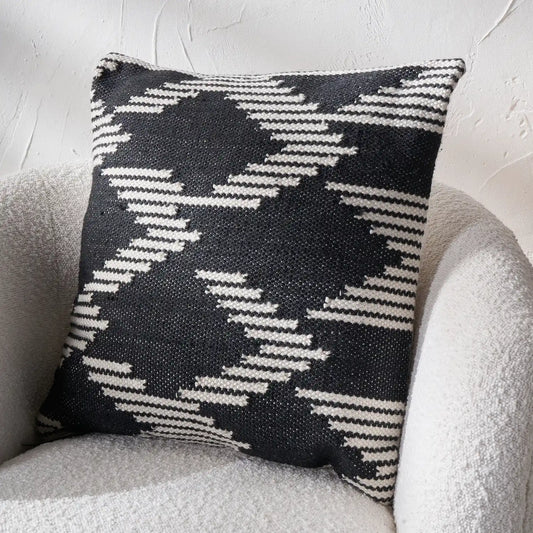Black & White Aztec Inspired Outdoor Scatter Cushion 45x45cm – Click Style