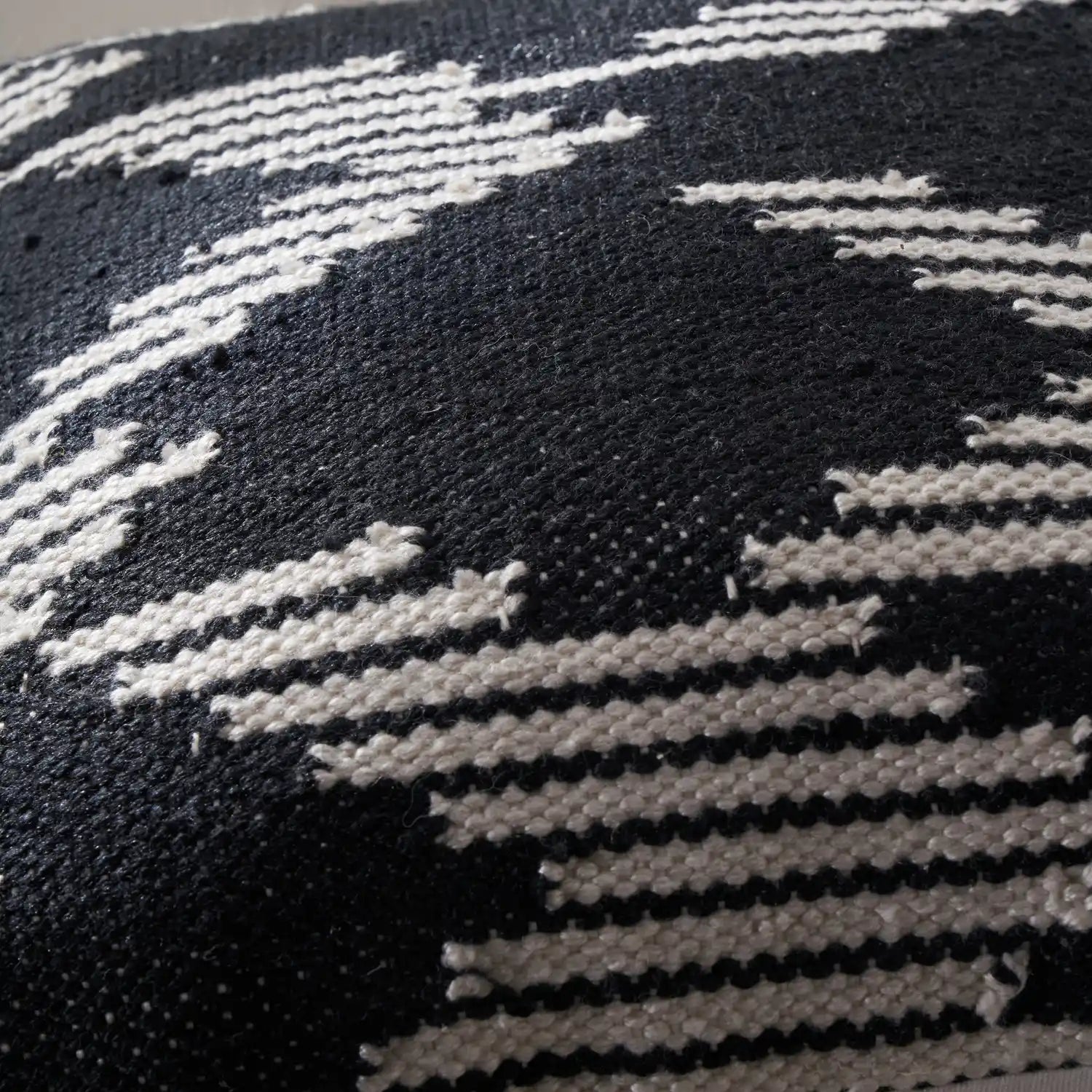 Black & White Aztec Inspired Outdoor Scatter Cushion 45x45cm – Click Style