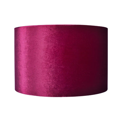 Cerise Pink Velvet Drum Lampshade 30cm/12in – Click Style