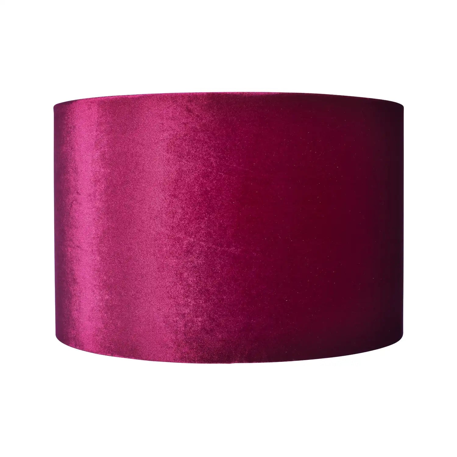 Cerise Pink Velvet Drum Lampshade 35cm/14in – Click Style