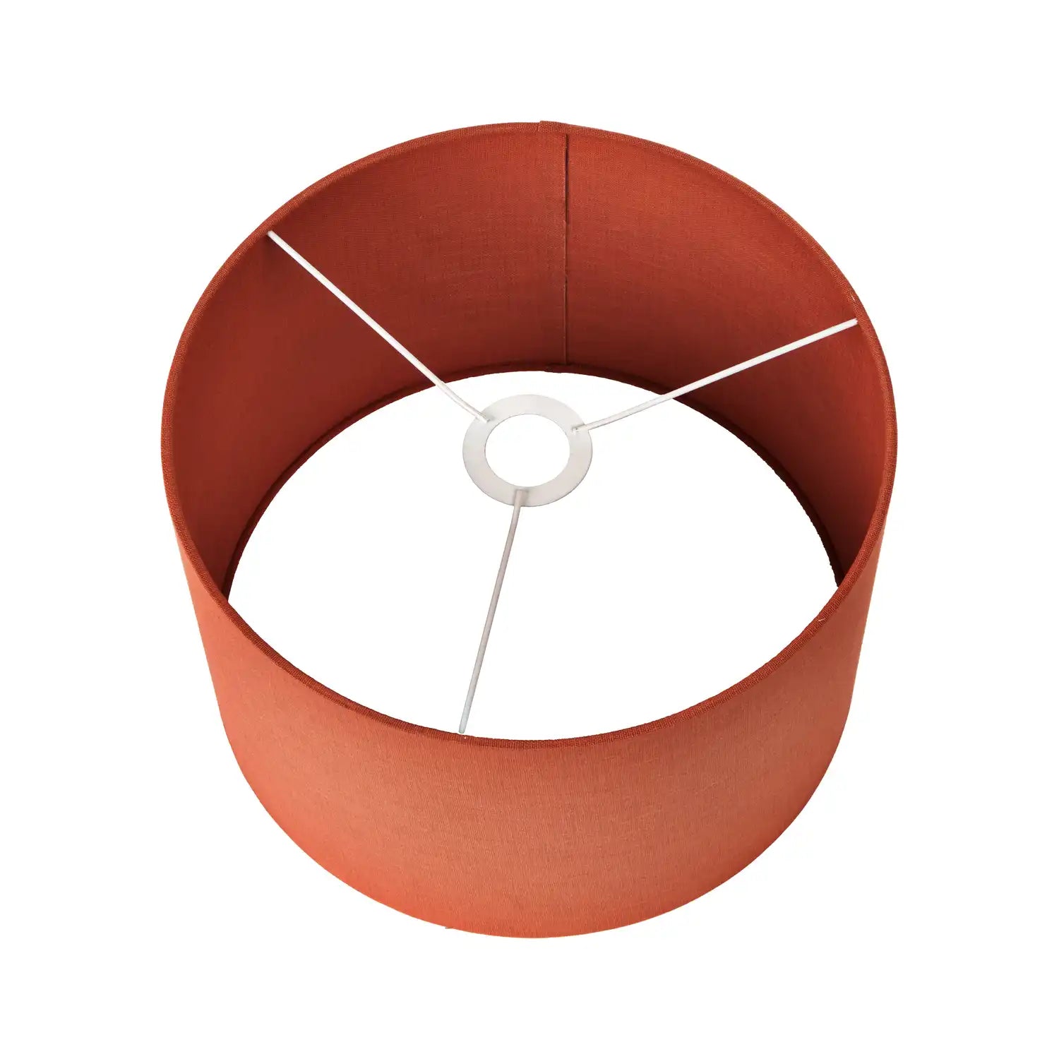 Cinnamon Linen Self Lined Drum Lampshade 30cm/12in – Click Style