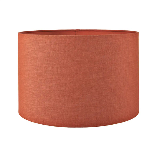 Cinnamon Linen Self Lined Drum Lampshade 30cm/12in – Click Style