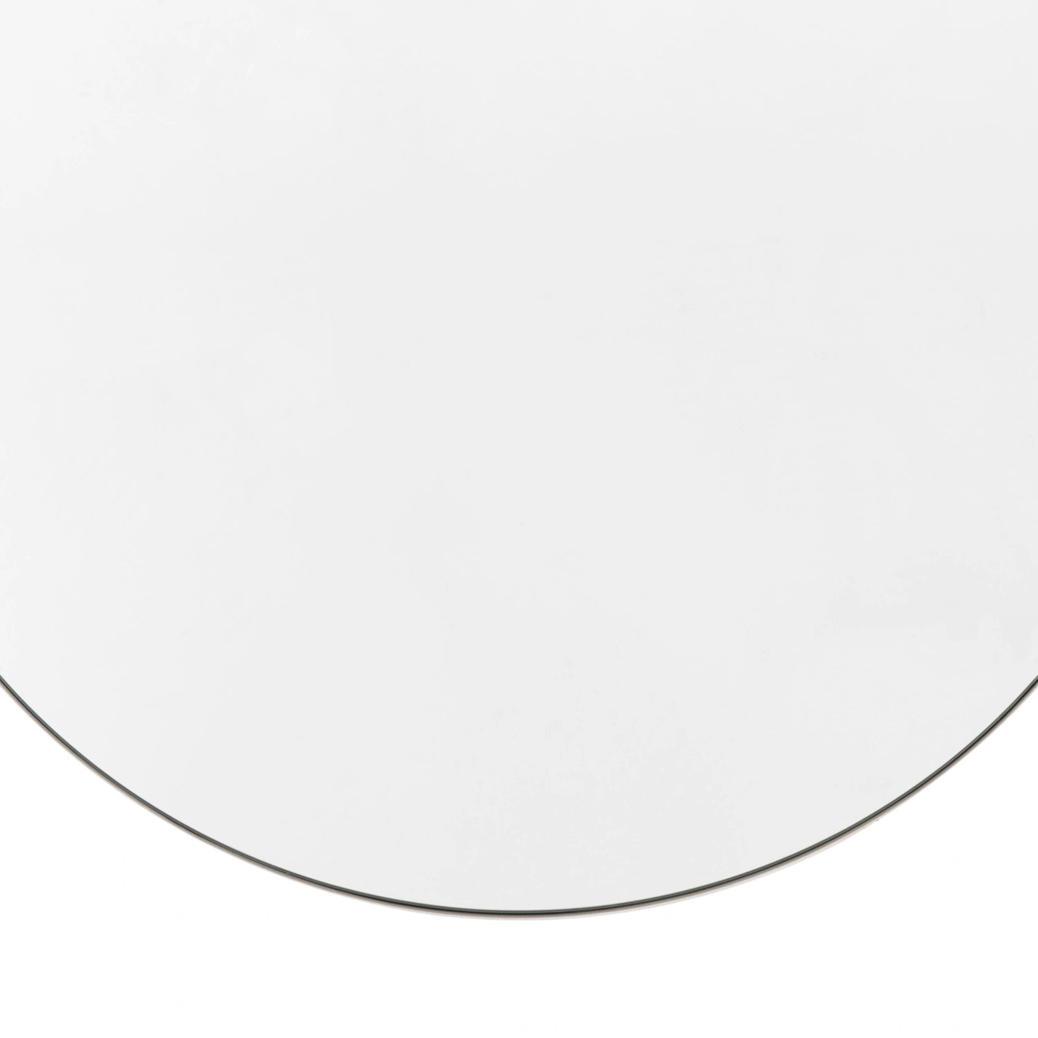 Contemporary Round Silver Thin Framed Wall Mirror 80x80x2cm – Click Style