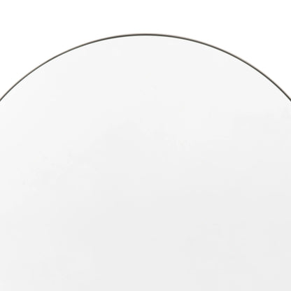 Contemporary Round Silver Thin Framed Wall Mirror 80x80x2cm – Click Style