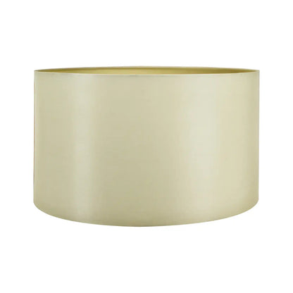 Dark Cream Silk Self Lined Drum Lampshade 35cm/14in – Click Style