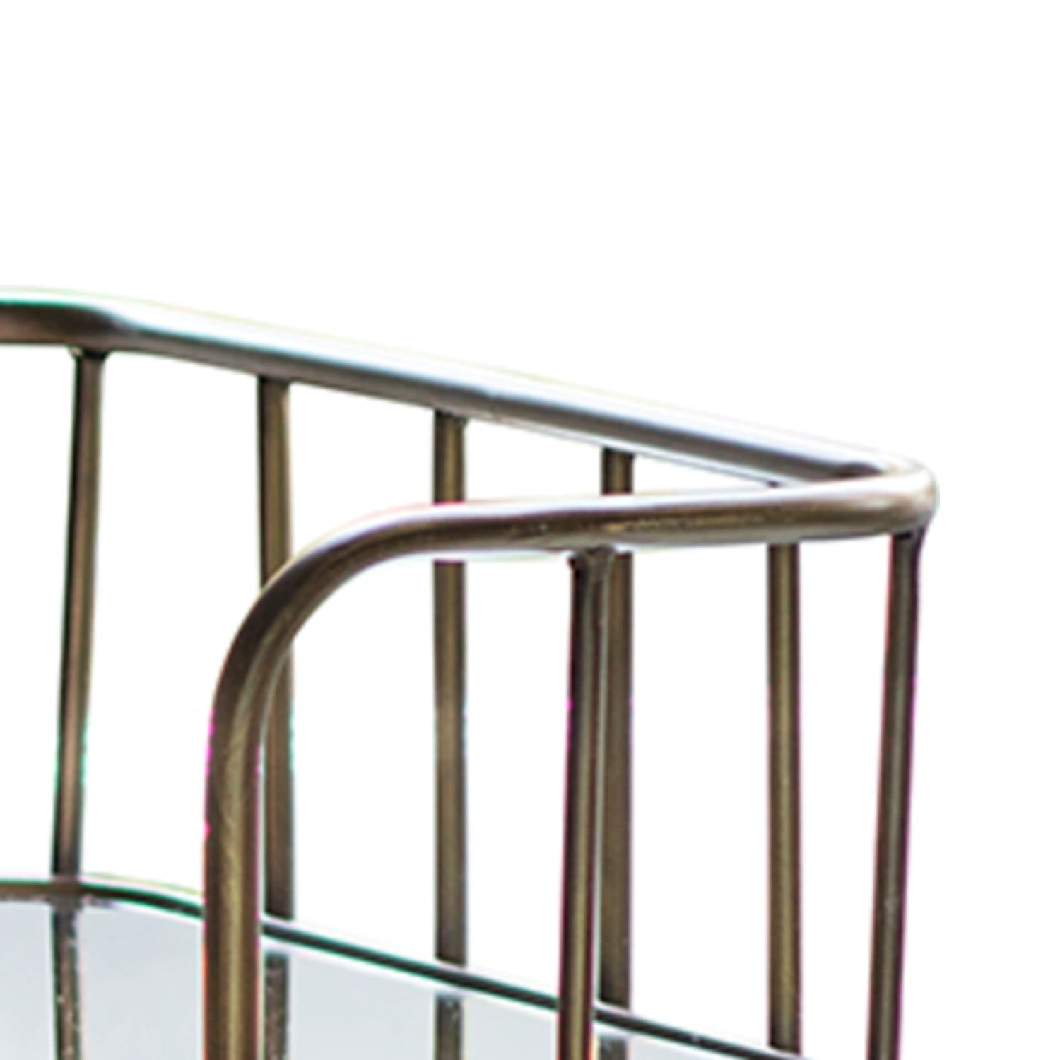 Elara Vintage Modern Bronze Cocktail Trolley – Click Style