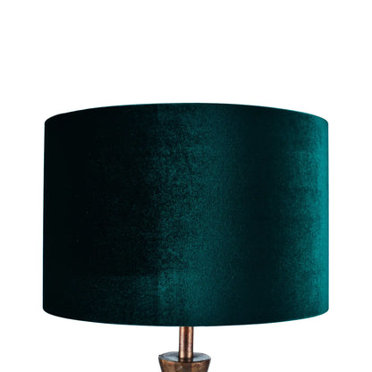 Emerald Green Velvet Drum Lampshade 30cm/12in – Click Style