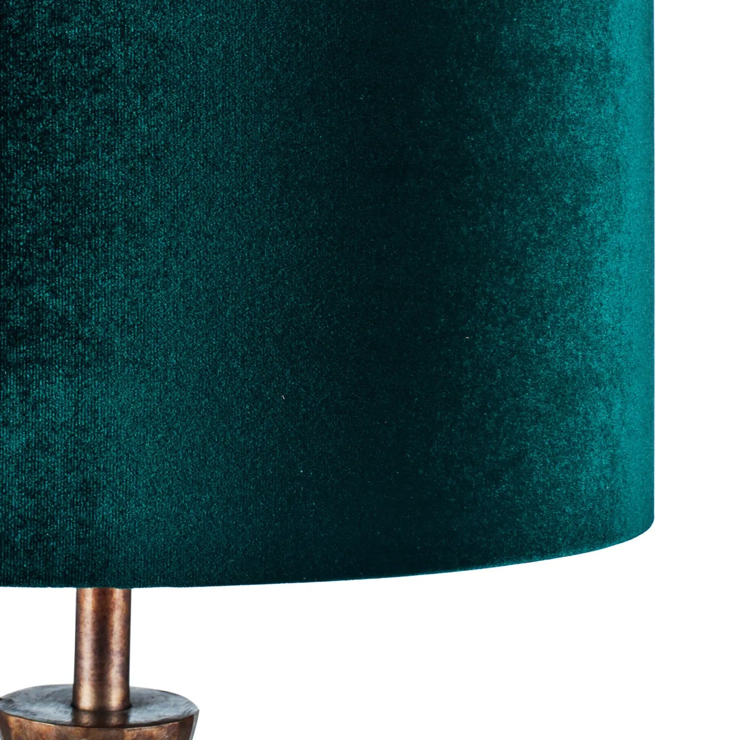 Emerald Green Velvet Drum Lampshade 30cm/12in – Click Style