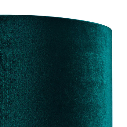 Emerald Green Velvet Drum Lampshade 40cm/16in – Click Style