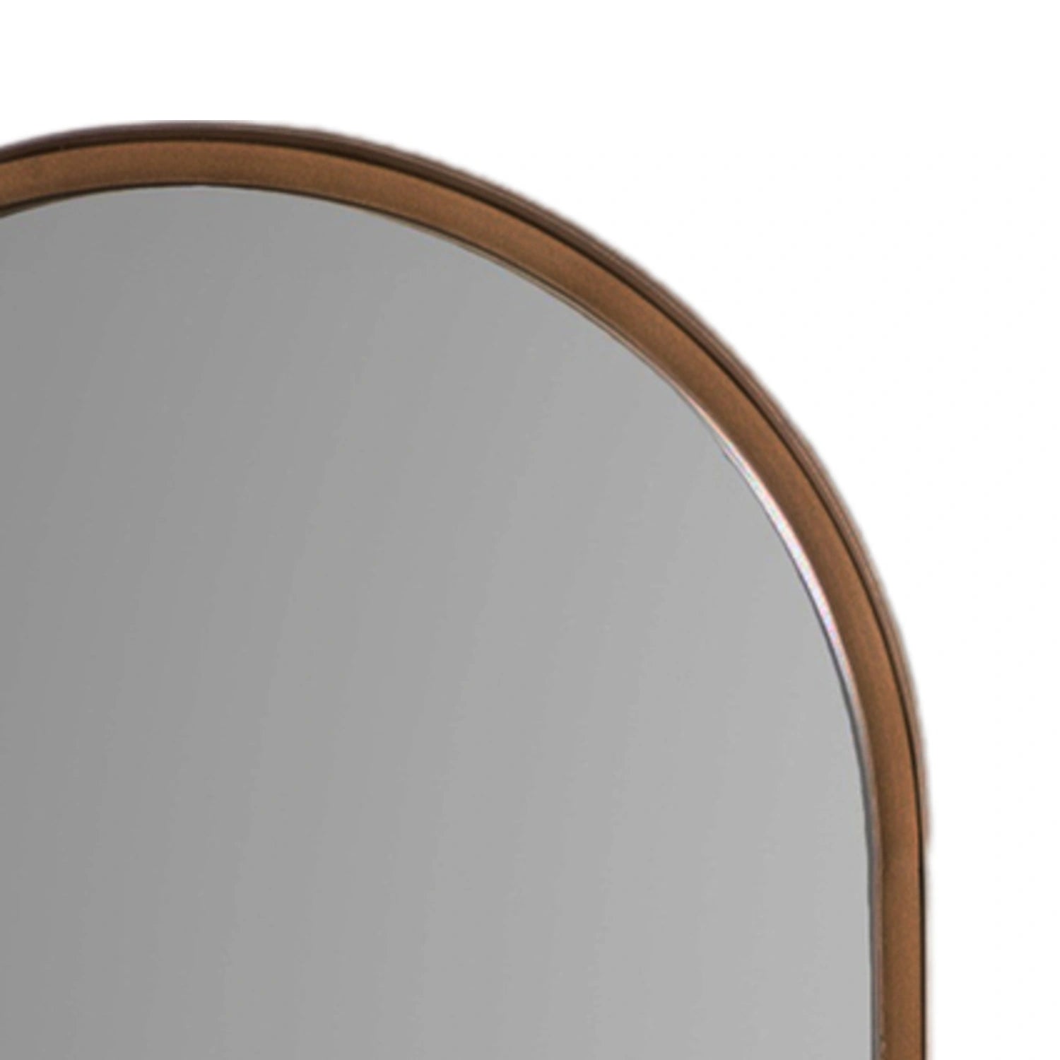 Full Length Aged Bronze Channel Frame Arched Leaner Mirror 170x50.5x4cm – Click Style