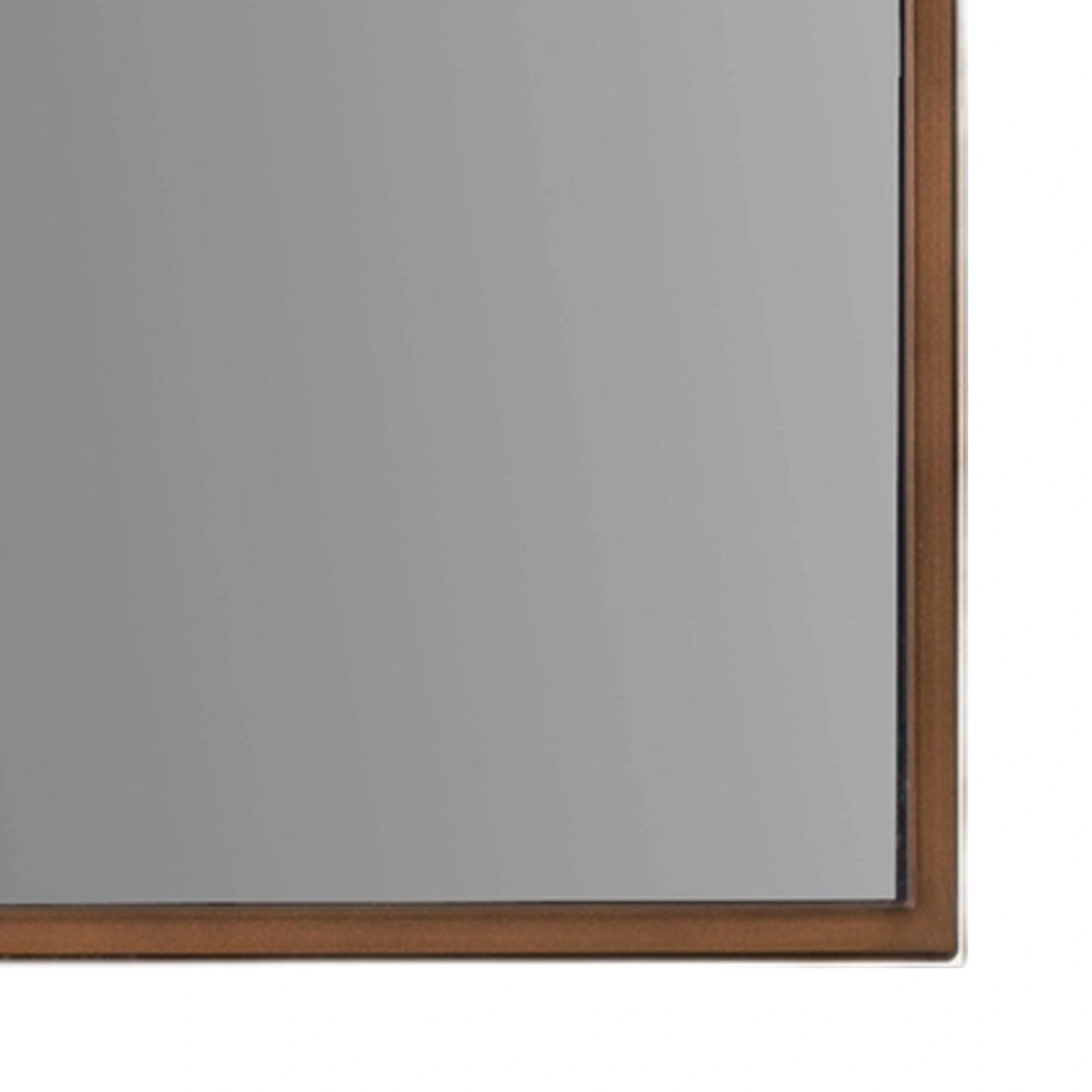 Full Length Aged Bronze Channel Frame Arched Leaner Mirror 170x50.5x4cm – Click Style