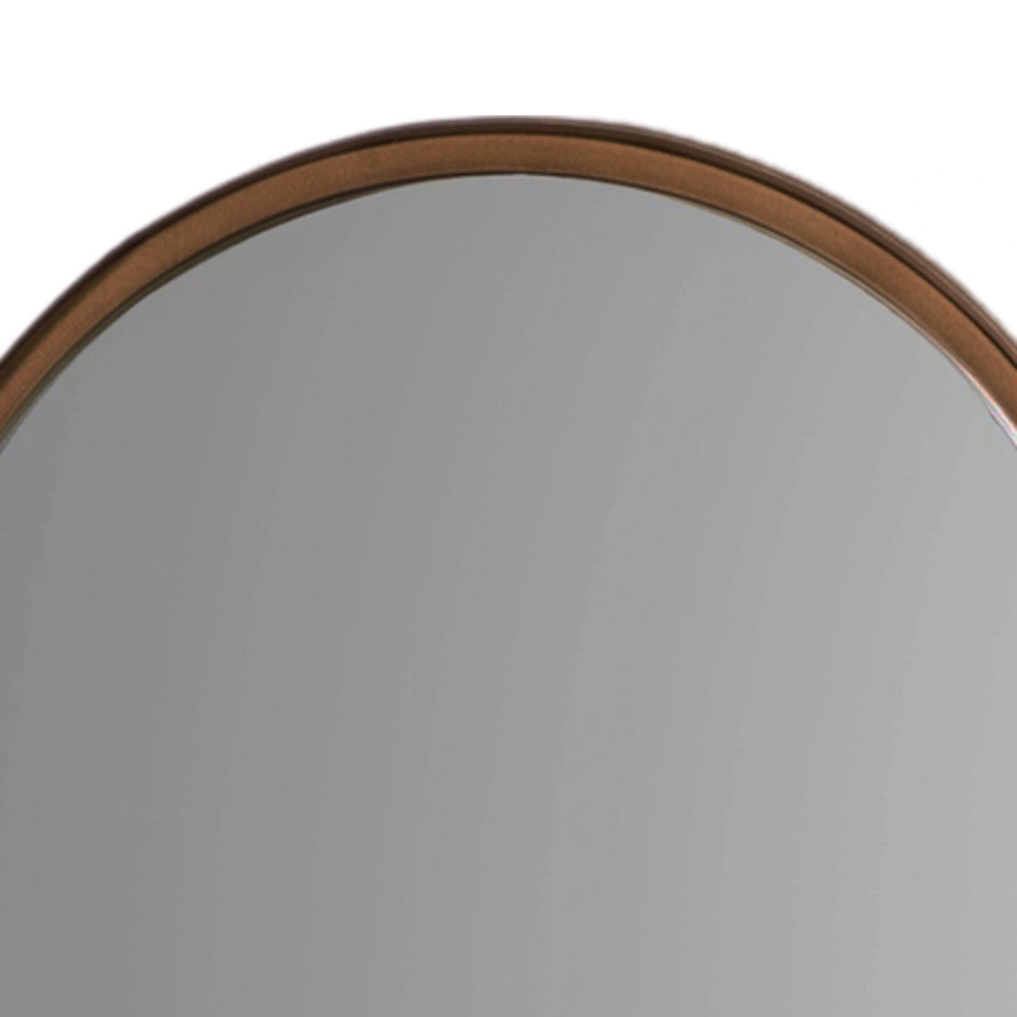 Full Length Aged Bronze Channel Frame Arched Leaner Mirror 170x50.5x4cm – Click Style