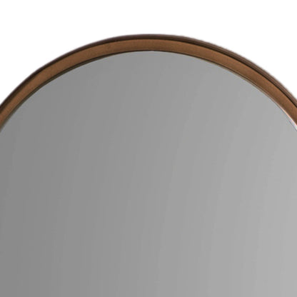 Full Length Aged Bronze Channel Frame Arched Leaner Mirror 170x50.5x4cm – Click Style