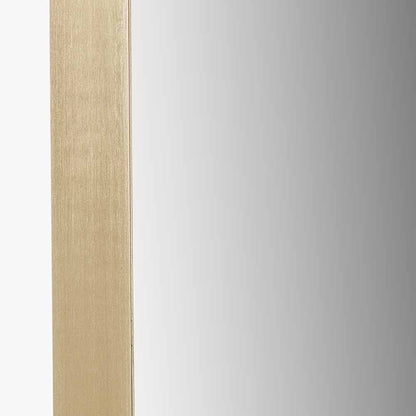 Full Length Arched Brushed Gold Metal Thin Framed Leaner Mirror 200x70x3cm – Click Style