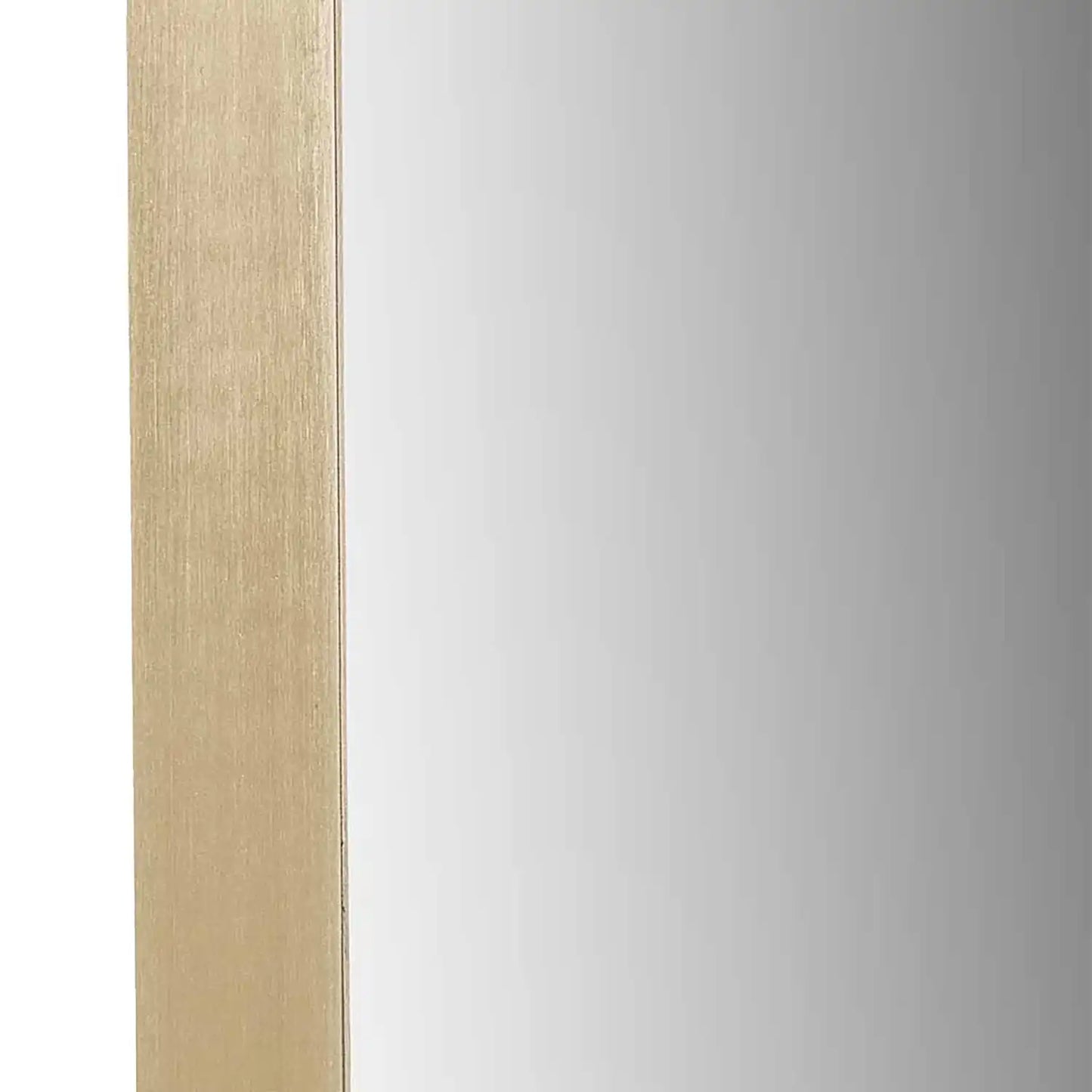 Full Length Arched Brushed Gold Metal Thin Framed Leaner Mirror 200x70x3cm – Click Style