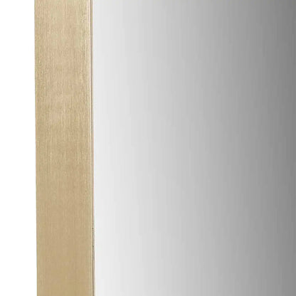 Full Length Arched Brushed Gold Metal Thin Framed Leaner Mirror 200x70x3cm – Click Style