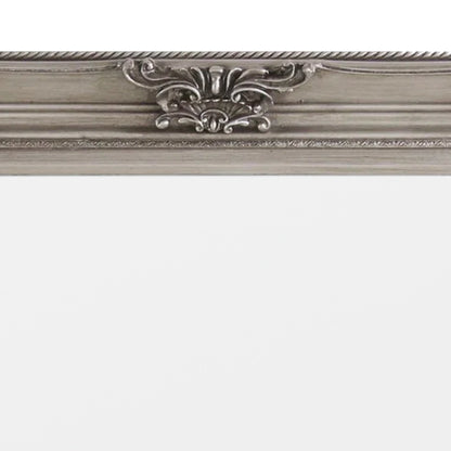 Full Length Baroque Rectangular Pewter Leaner/Wall Mirror 172.5x92x7.5cm – Click Style