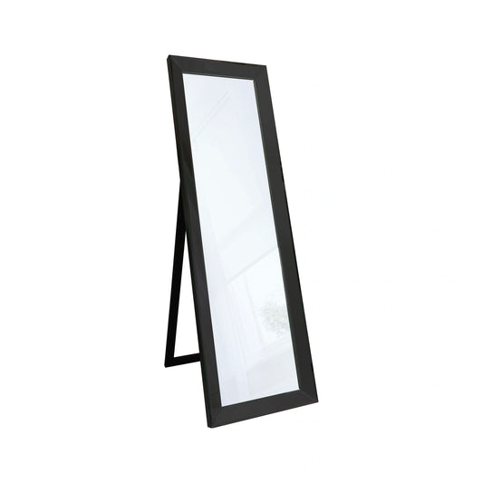 Full Length Bevelled Black Glass Freestanding Mirror 155x48x4cm – Click Style