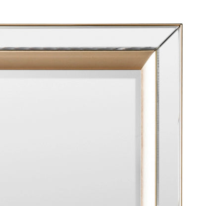 Full Length Bevelled Glass & Gold Inlay Framed Leaner/Wall Mirror 158x69x3cm – Click Style