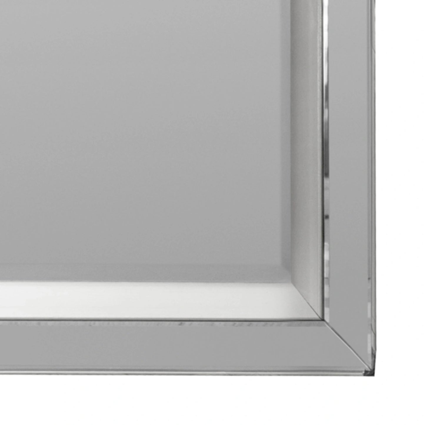 Full Length Bevelled Glass & Silver Inlay Framed Leaner/Wall Mirror 158x69x3cm – Click Style