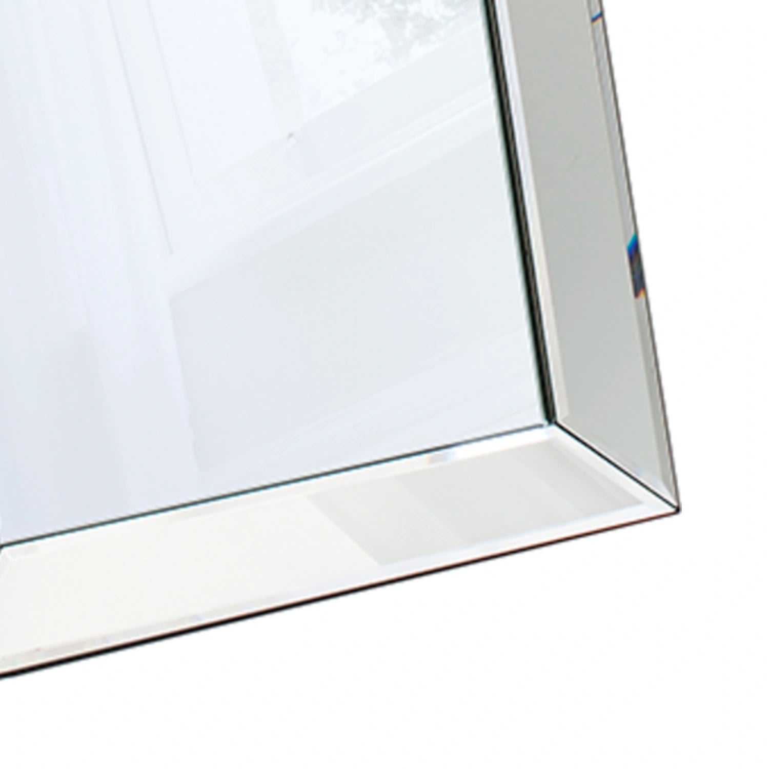 Full Length Bevelled Silver Glass Edge Freestanding Mirror 155x48x4cm – Click Style