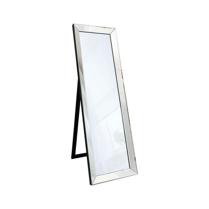 Full Length Bevelled Silver Glass Edge Freestanding Mirror 155x48x4cm – Click Style