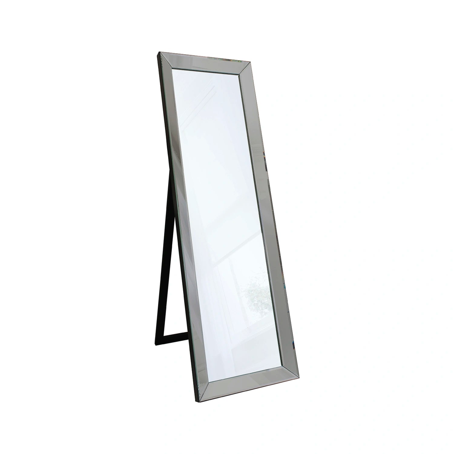 Full Length Bevelled Smoked Glass Freestanding Mirror 155x48x4cm – Click Style