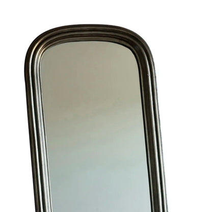 Full Length Brushed Brass Finish Arched Freestanding Mirror 160x42x4cm – Click Style