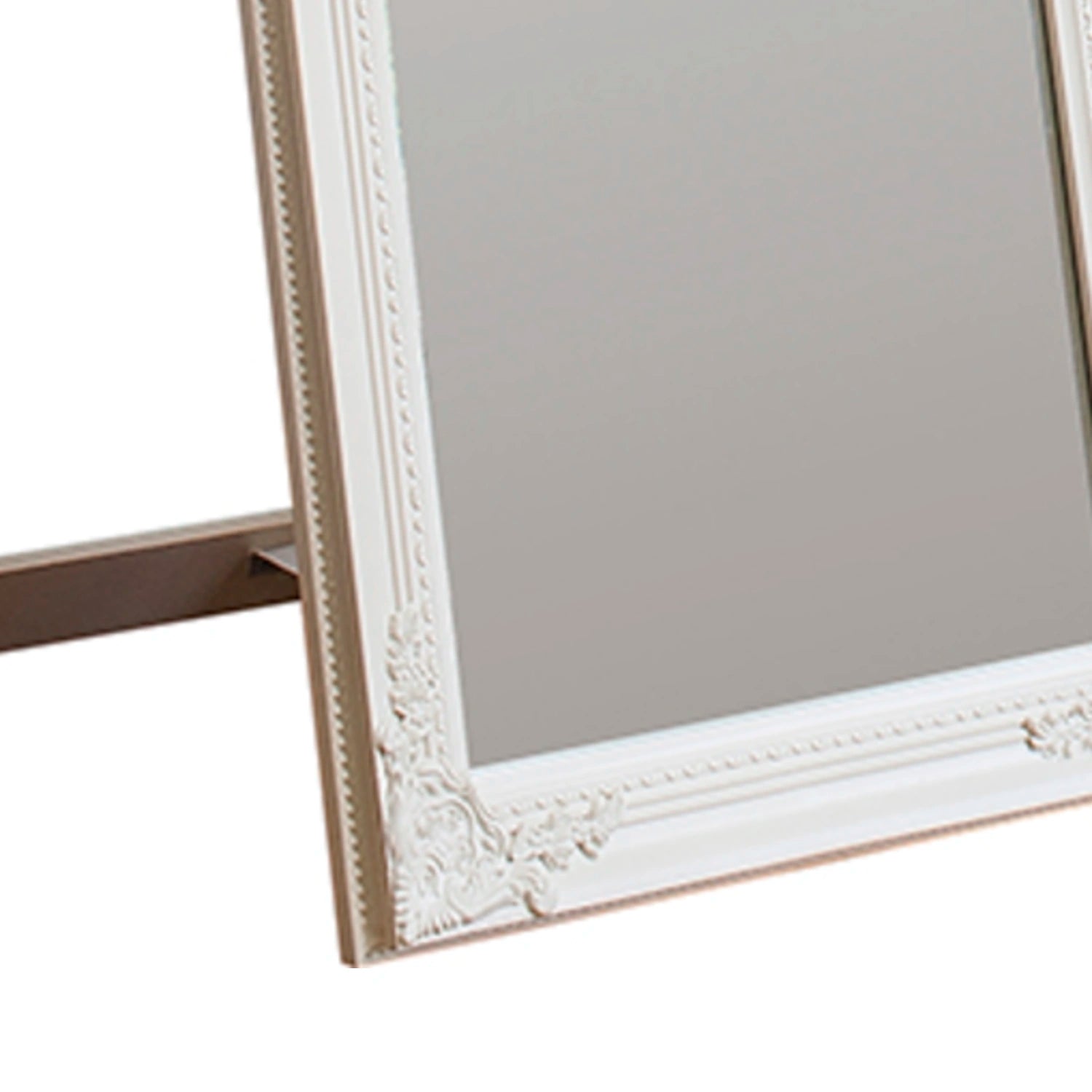 Full Length Ornate White Freestanding Mirror 179x45.5x3cm – Click Style