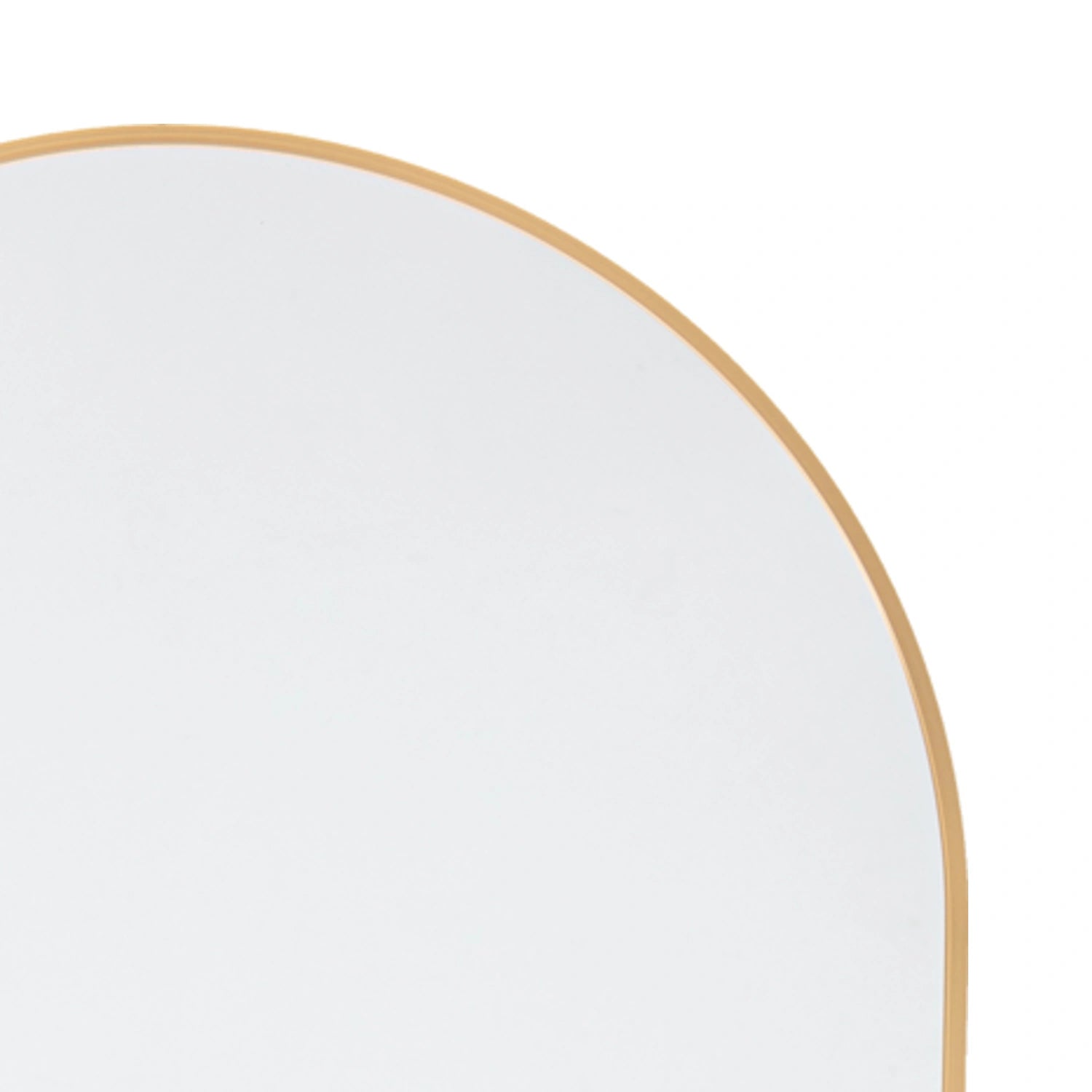 Full Length Racetrack Oval Gold Thin Frame Wall Mirror 150x50x4cm – Click Style