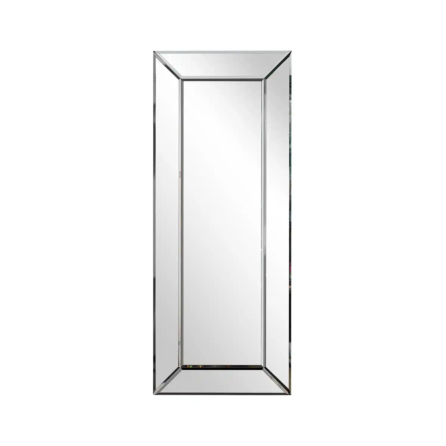 Full Length Rectangular Bevelled Edge Wall Mirror 150x60x2cm – Click Style