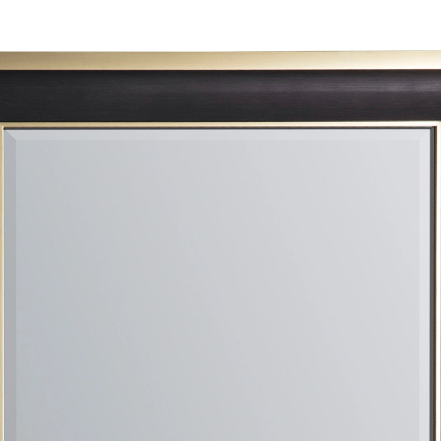 Full Length Rectangular Black & Gold Leaner/Wall Mirror 156x80x3cm – Click Style