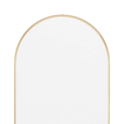 Full Length Rounded Deep Edge Antique Gold Arched Wall Mirror 150x45x3.5cm – Click Style