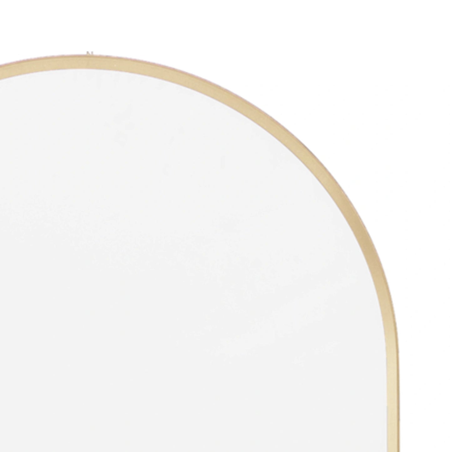 Full Length Rounded Deep Edge Antique Gold Arched Wall Mirror 150x45x3.5cm – Click Style