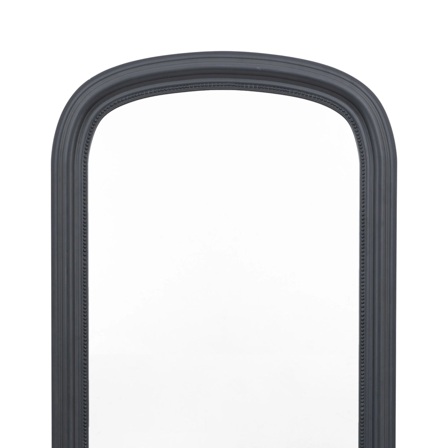 Full Length Traditional Matt Dark Grey Arched Leaner/Wall Mirror 167.5x75x3cm – Click Style