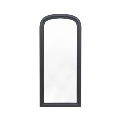 Full Length Traditional Matt Dark Grey Arched Leaner/Wall Mirror 167.5x75x3cm – Click Style