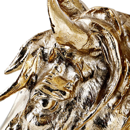 Gold Metal Horse Head Ornament – Click Style