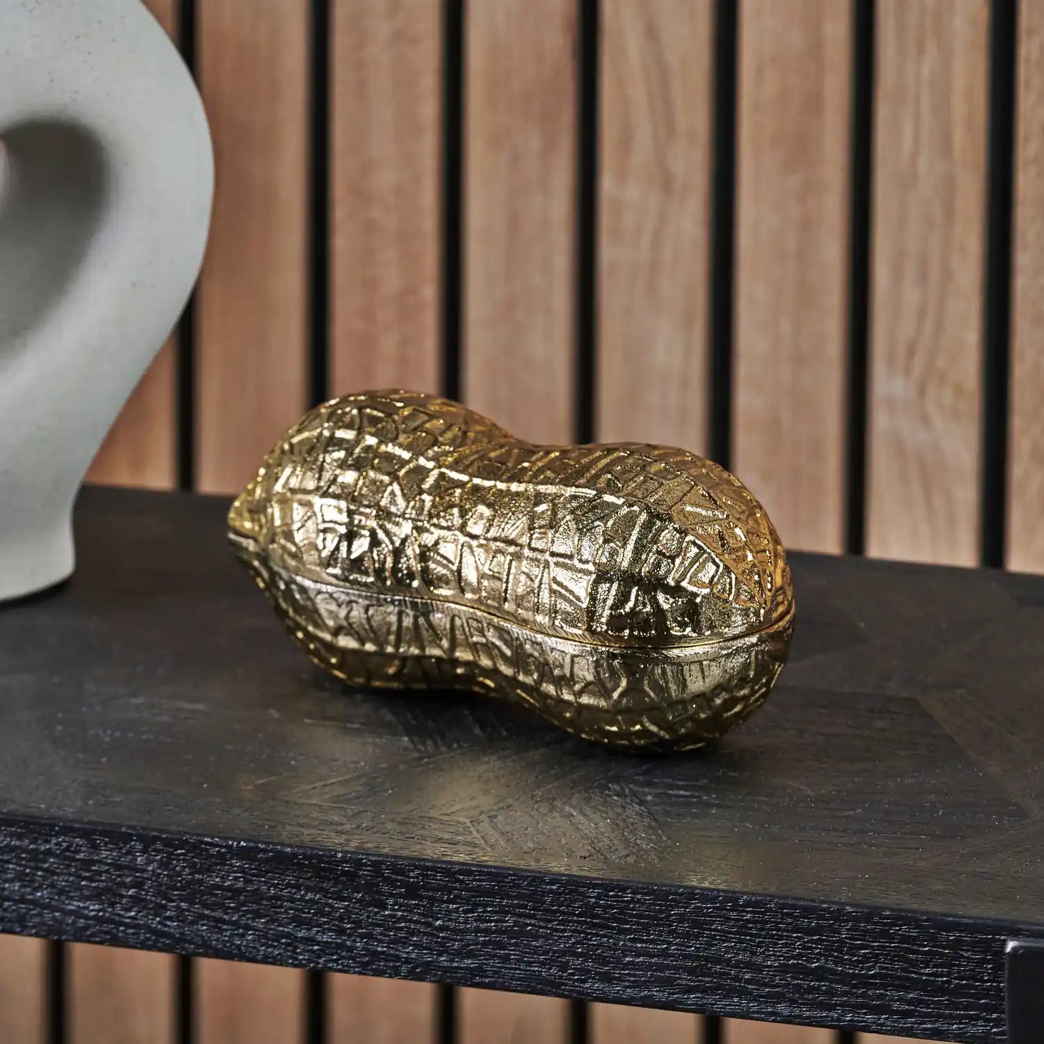 Gold Peanut Lidded Trinket Dish – Click Style