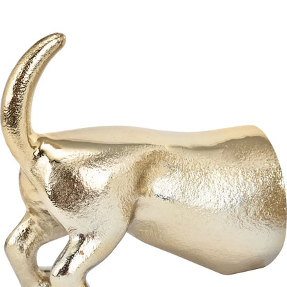 Gold Sausage Dog Bookends – Click Style