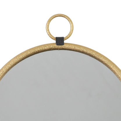 Industrial Pocket Watch Gold Wall Mirror 40x2cm – Click Style