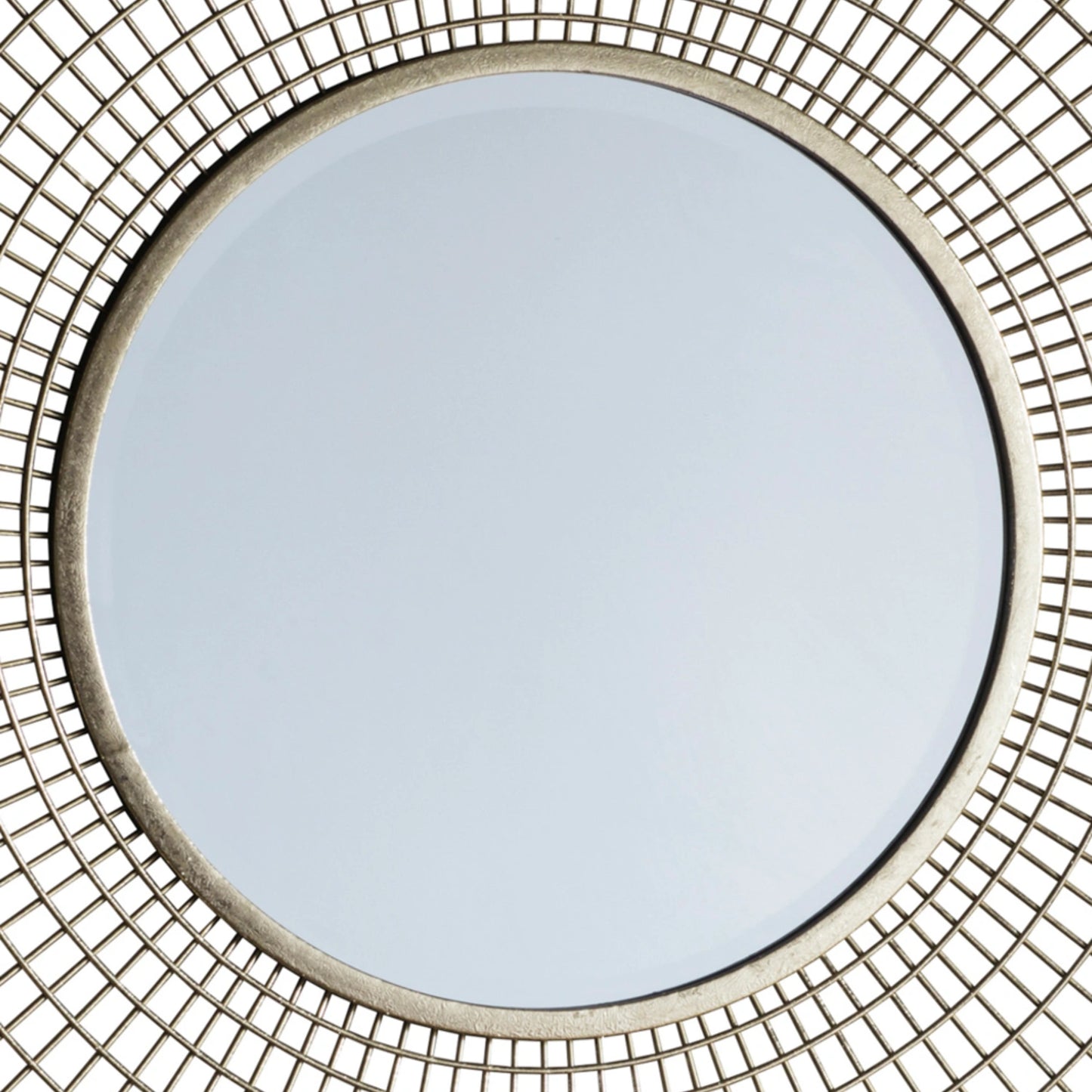 Large Decorative Round Gold Wire Frame Wall Mirror 92x8cm – Click Style