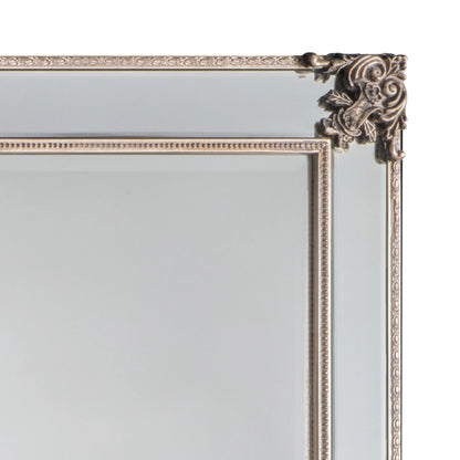 Large Ornate Rectangular Champagne Wall Mirror 114x83x4.5cm – Click Style